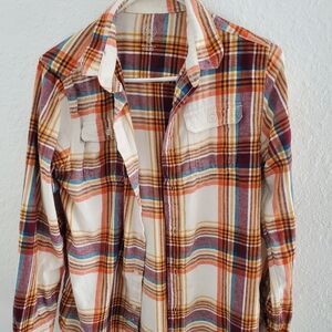 Plaid Button-Up Shirt for Men